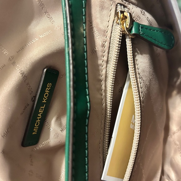 Michael Kors Green Studded Women's Bag - Picture 11 of 12